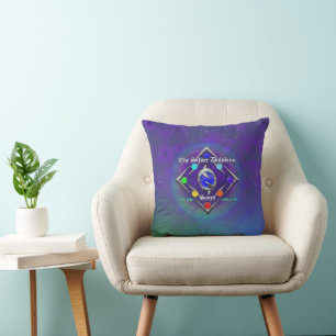 TSDS: Von Leben und Liebe Logo Blau und Grün Kissen