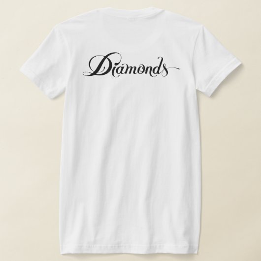 Tshart Diament noir T-Shirt (AblageHinten)