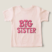 tshirt big sister cute girly sister (Design Vorderseite)
