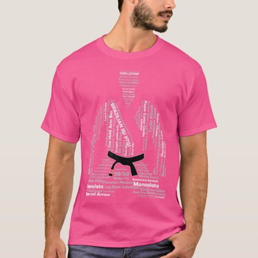 Tshirt - Brasilianisch Jiu-Jitsu - Schwarzer Gürte (Vorderseite)