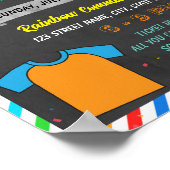 Tshirt Dekoration Wettbewerb Schule Flyer Vorlage (Ecke)