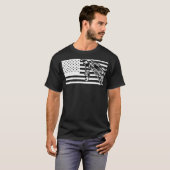 Tshirt der US-Flaggenmarken "Crane Operator" - Men (Vorne ganz)