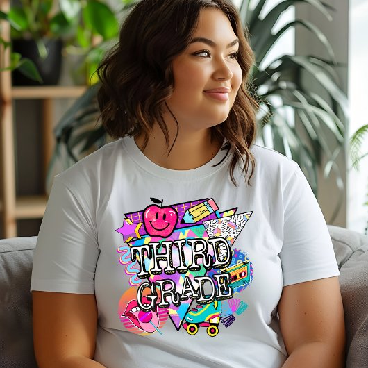 Tshirt des Retro 90's Third Grade Teacher