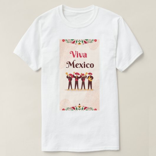 Tshirt for men viva mexico  (Design vorne)