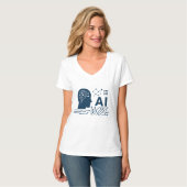 Tshirt für künstliche allgemeine Intelligenz (Vorderseite Vollansicht)