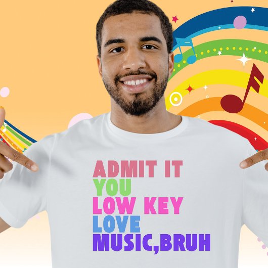 Tshirt für Low-Key-Musiklehrer