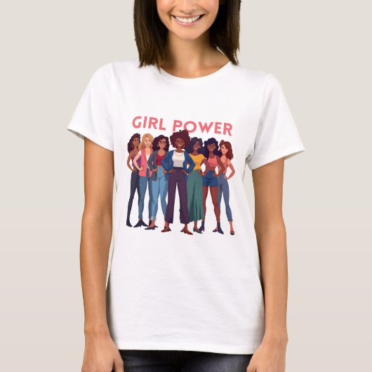 Tshirt Girl Power  (Vorderseite)