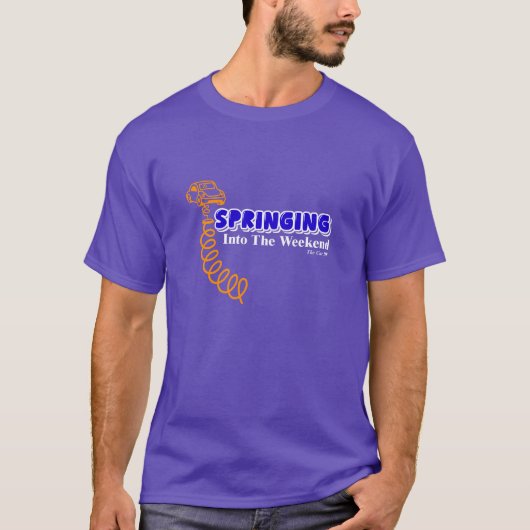 TShirt 'Ins Wochenende Springen' (Vorderseite)