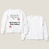 Tshirt Kids Long Sleeve - Funny Xmas (Design Vorderseite & Rückseite)