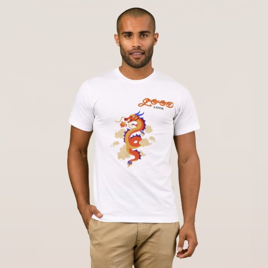 Tshirt Lucky Dragon: Das Glück nimmt den Flug (Vorne ganz)