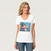 TSHIRT-OCEAN LUFT, SALZIGES HAAR, ENDLOSER SOMMER, T-Shirt (Vorderseite Vollansicht)