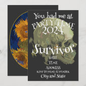 Tshirt Tasse Magnet 2024 Napkin Foto Poster Party Einladung (Vorne/Hinten)