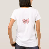 tshirts femme noeud papillons rose pastel (Rückseite)