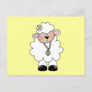 Tshirts und Geschenke aus weißem Lamm Postkarte