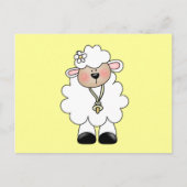 Tshirts und Geschenke aus weißem Lamm Postkarte (Vorderseite)