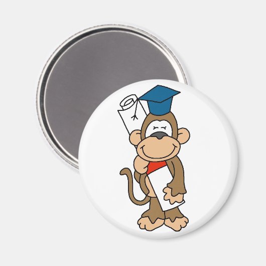 Tshirts und Geschenke für Affen Magnet (Vorderseite/Rückseite)