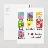 Tshirts und Geschenke für landwirtschaftliche Nutz Postkarte (Vorne/Hinten)