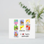 Tshirts und Geschenke für landwirtschaftliche Nutz Postkarte (Stehend Vorderseite)