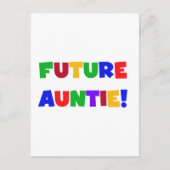 Tshirts und Geschenke für zukünftige Tante-Primärf Postkarte (Vorderseite)