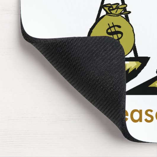 tshirtscale, begründeter Zweifel, für ein Mousepad (Ecke)