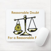 tshirtscale, begründeter Zweifel, für ein Mousepad (Mit Mouse)