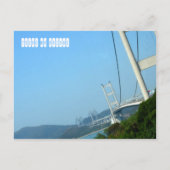 Tsing Ma Bridge in Hongkong Postkarte (Vorderseite)