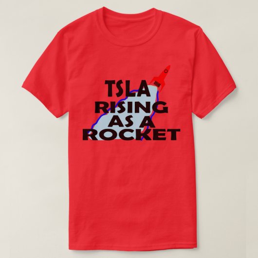 Tsla als Rakete 1 T-Shirt (Design vorne)