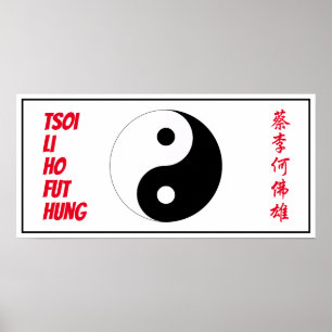 Tsoi Li Ho Fut Hung Kung Fu San Soo Fünf Familien Poster