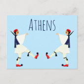 Tsolias (Evzones) mit fustanella Athens Postkarte (Vorderseite)
