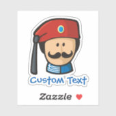 Tsolias Head Aufkleber (Blatt)