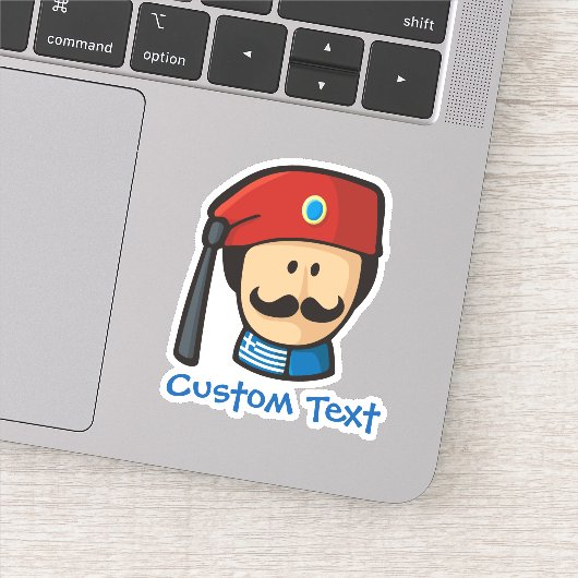 Tsolias Head Aufkleber (Detail)