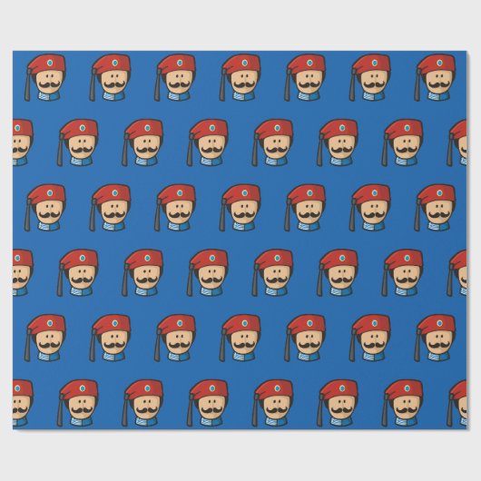 Tsolias Head Pattern Geschenkpapier (Flach)