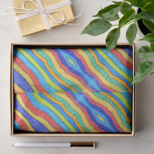 TSP - 0062 - Regenbogen Seidenpapier (Geschenk)