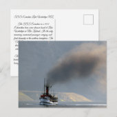 TSS Dampfschiff Earnslaw 1912 Postkarte (Vorne/Hinten)