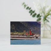 TSS Dampfschiff Earnslaw 1912 Postkarte (Stehend Vorderseite)