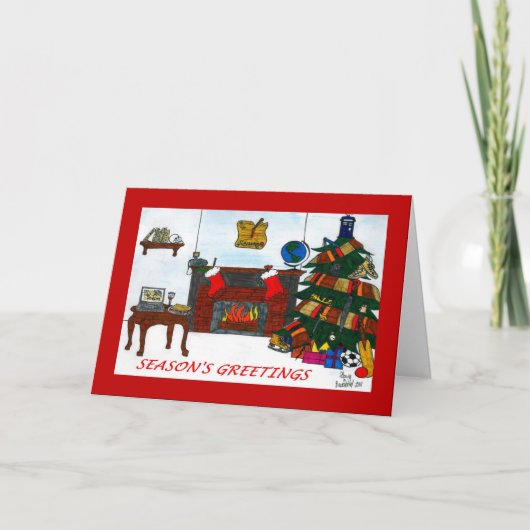 TSSB Weihnachtskarten-Rot Feiertagskarte (Vorderseite)