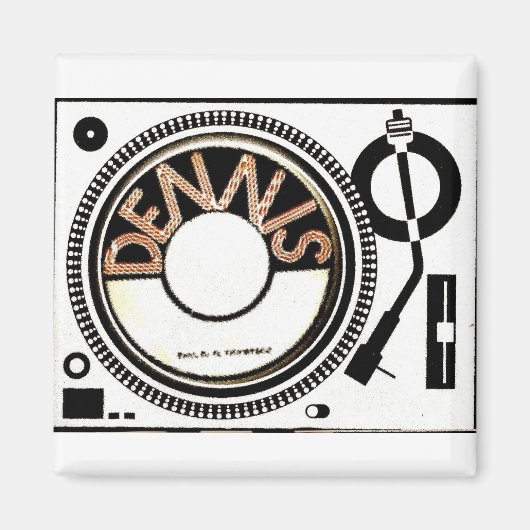 TST/DENNIS TURNTABLE MERCHANDISE MAGNET (Vorne)