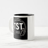 TST MERCH ZWEIFARBIGE TASSE (Vorderseite Links)