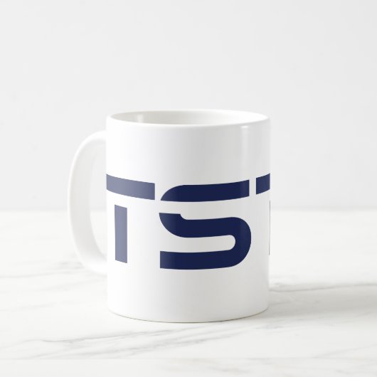 TSTC Block Logo Kaffeetasse (Vorderseite Links)