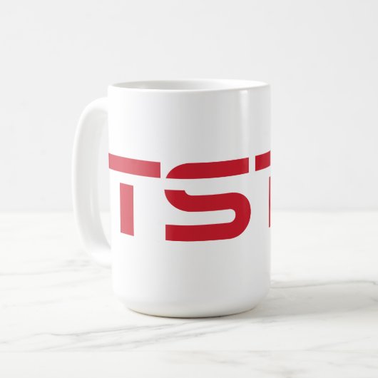TSTC-Block-Logo Kaffeetasse (Vorderseite Links)