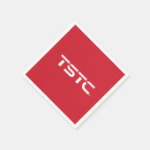 TSTC-Block-Logo Serviette (Ecke)