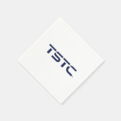 TSTC-Block-Logo Serviette (Ecke)