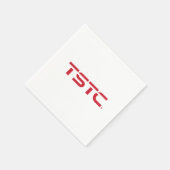 TSTC-Block-Logo Serviette (Ecke)