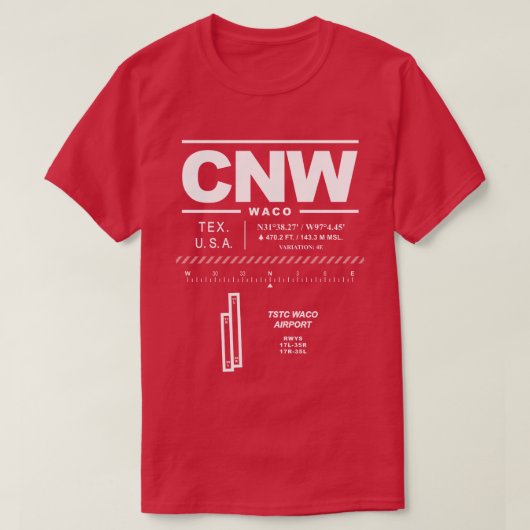 TSTC Waco Airport CNW T - Shirt (Design vorne)