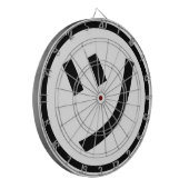 ㋡ Tsu Kana Katakana Lächeln Emoji / Emoticon Dartscheibe (Vorderseite Links)