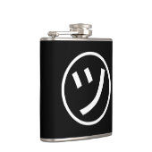 ㋡ Tsu Kana Katakana Lächeln Emoji / Emoticon Flachmann (Rechts)