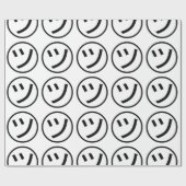 ㋡ Tsu Kana Katakana Lächeln Emoji / Emoticon Geschenkpapier (Flach)