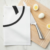 ㋡ Tsu Kana Katakana Lächeln Emoji / Emoticon Geschirrtuch (Viertel Falte)