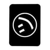 ㋡ Tsu Kana Katakana Lächeln Emoji / Emoticon Magnet (Vertikal)
