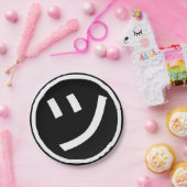 ㋡ Tsu Kana Katakana Lächeln Emoji / Emoticon Pappteller (Party)